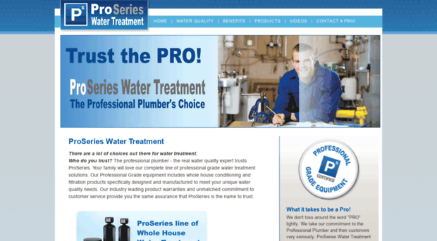 proserieswatertreatment.com