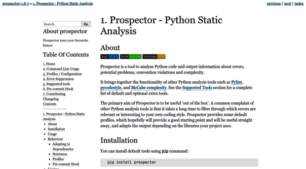 prospector.readthedocs.io