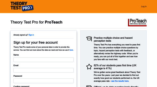 proteach.theorytestpro.co.uk