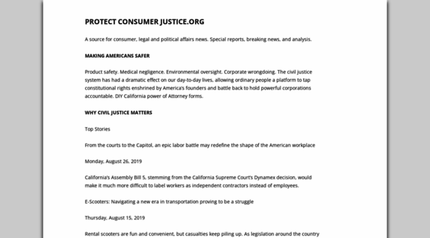 protectconsumerjustice.org