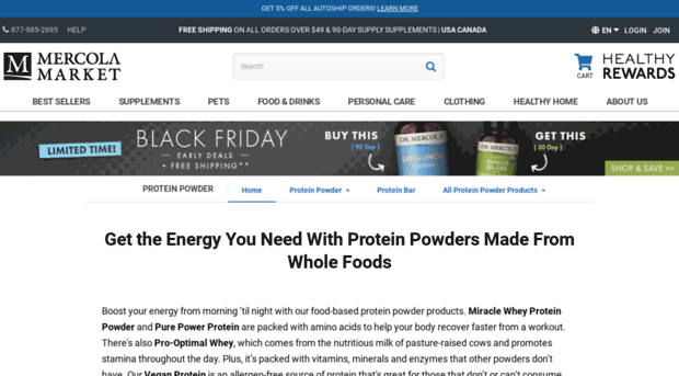 proteinpowder.mercola.com