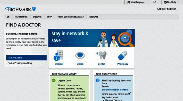 provdir.highmarkblueshield.com