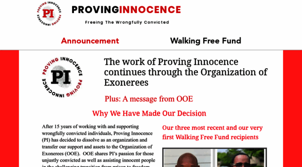 provinginnocence.org