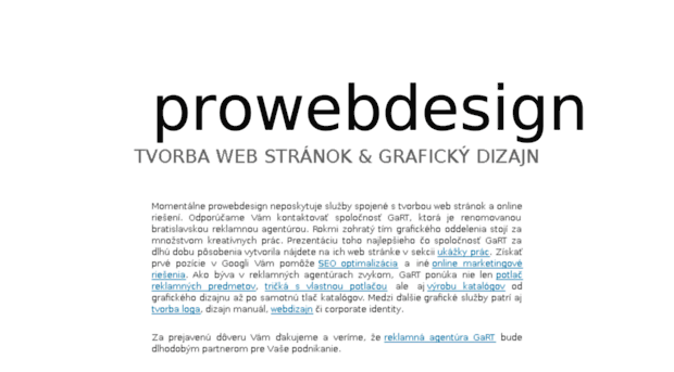 prowebdesign.sk