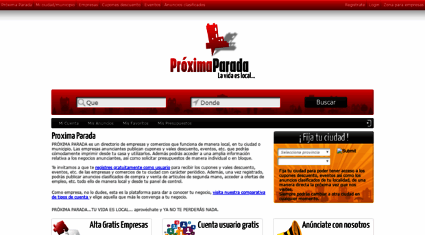 proximaparada.com