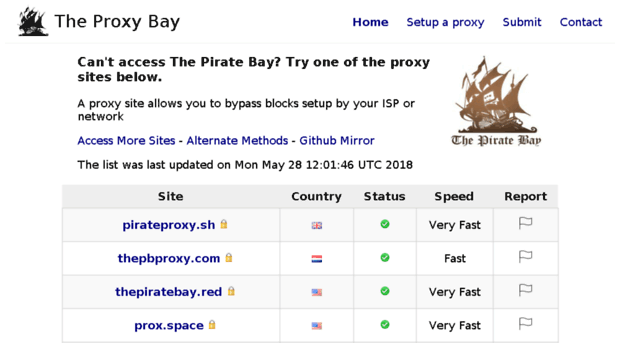 frootvpn proxy bay