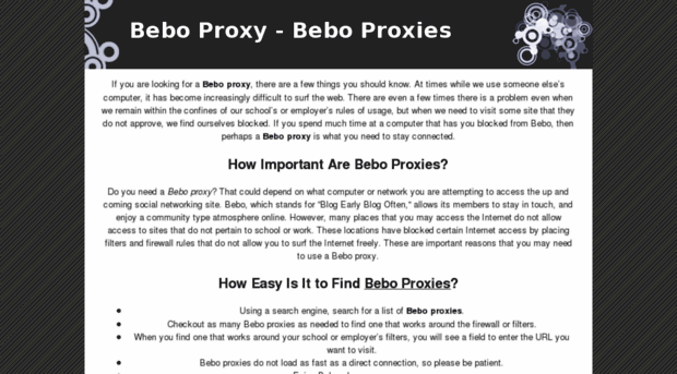 proxytobebo.com