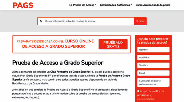 pruebaaccesogradosuperior.com