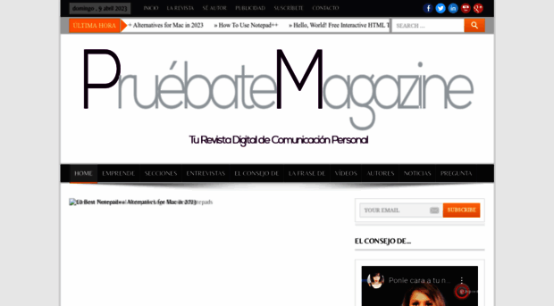 pruebatemagazine.com