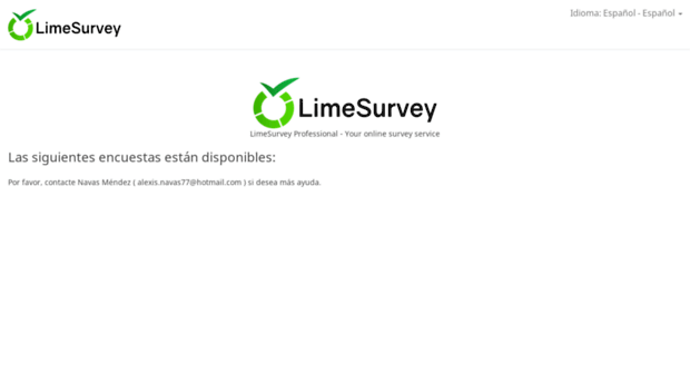 pruebayerror.limequery.com