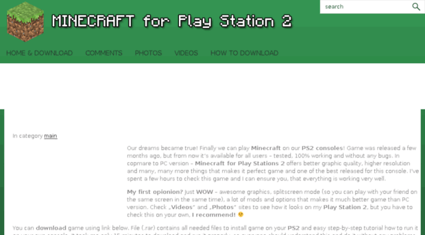 Ps2minecraft Blogspot Com Minecraft For Ps2 Free Downloa Ps2 Minecraft Blogspot