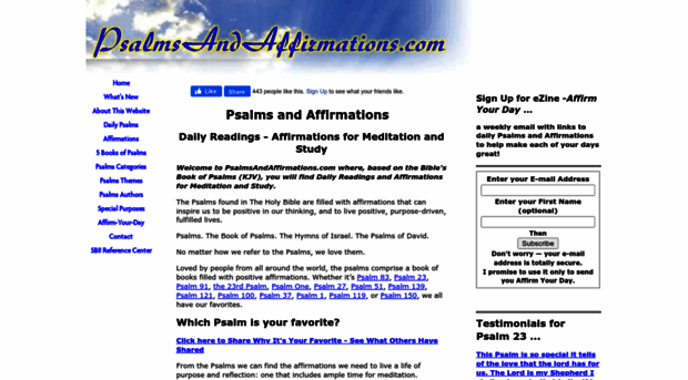 psalmsandaffirmations.com