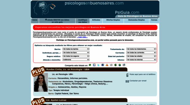 psicologosenbuenosaires.com