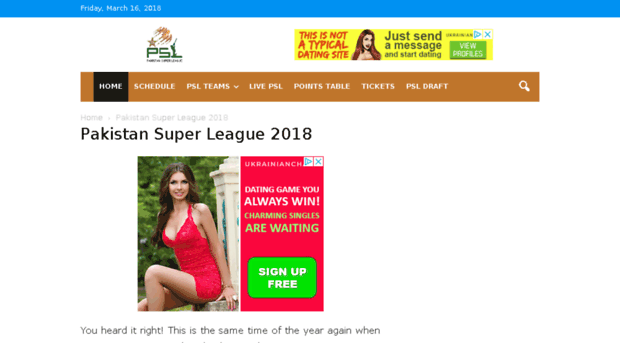 psl2018.pk