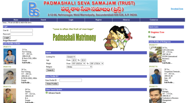 pssmatrimony.org