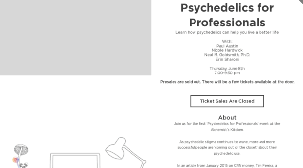 psychedelicsforprofessionals.splashthat.com