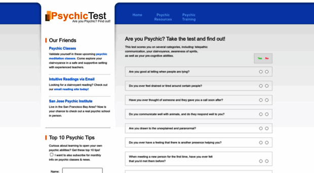 psychic-test.org