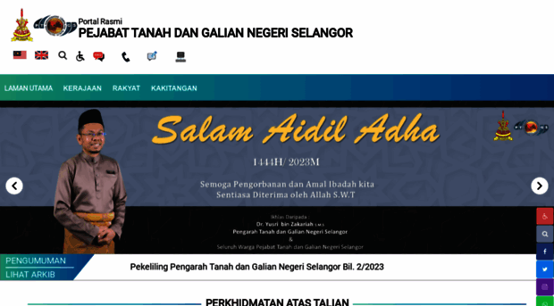 Ptg Selangor Gov My Portal Rasmi Pejabat Tanah Dan Ptg Selangor Gov
