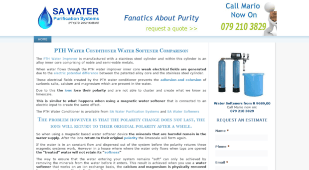 pthwater.co.za