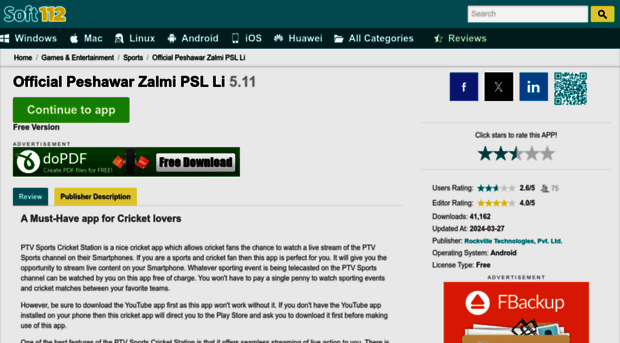 ptv-sports-cricket-station.soft112.com