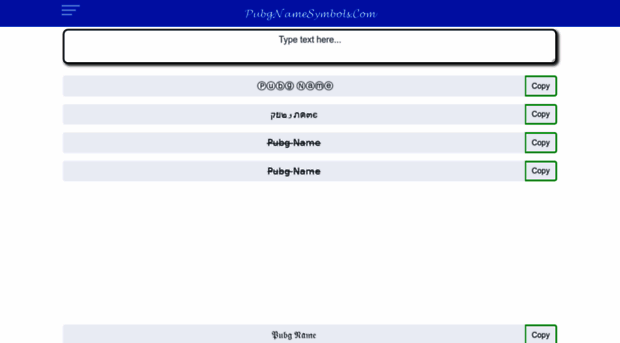 pubgnamesymbols.com