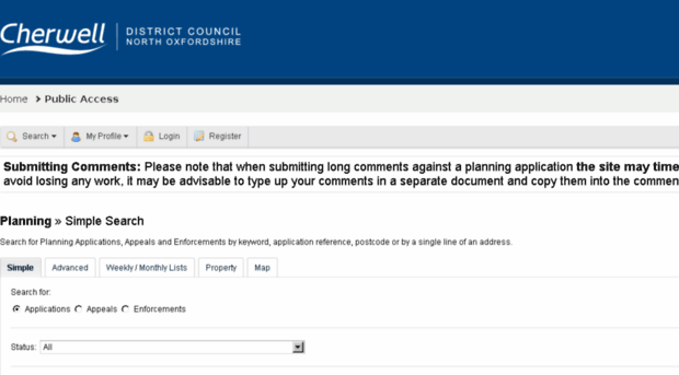 publicaccess.cherwell.gov.uk