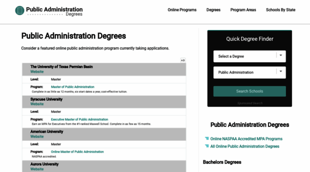 publicadministrationdegrees.com