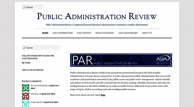 publicadministrationreview.org