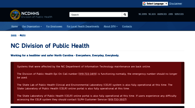 publichealth.nc.gov