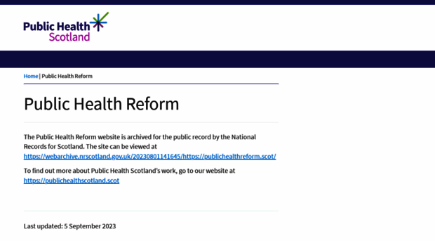 publichealthreform.scot