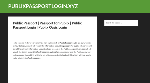 publixpassportlogin.xyz