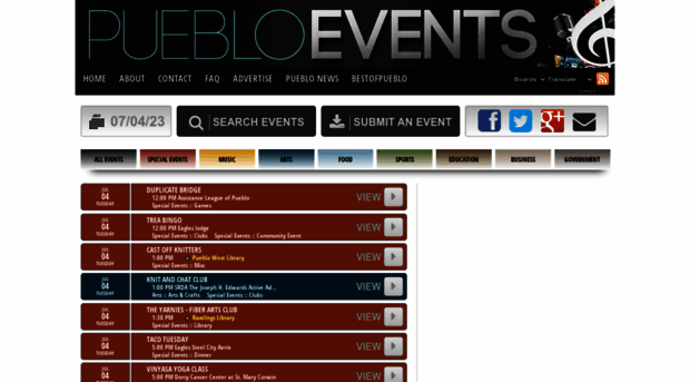 puebloevents.net