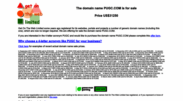 pugc.com
