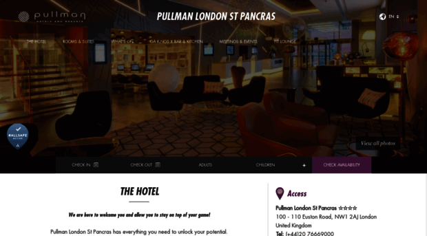 pullmanlondonstpancras.com