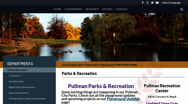 pullmanparksandrec.com