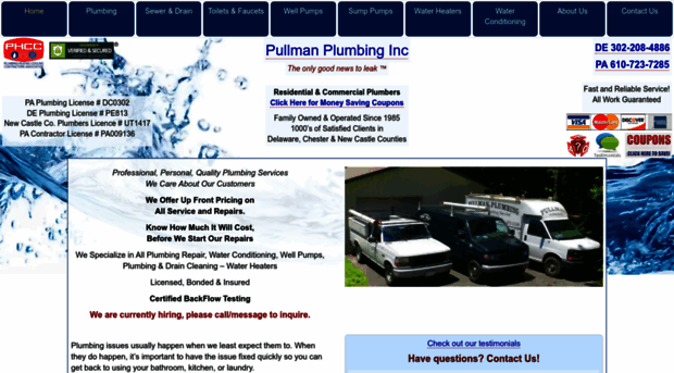 pullmanplumbing.com