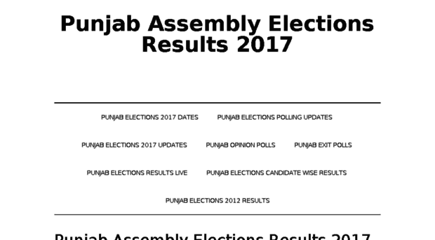 punjabelectionsresults2017.in