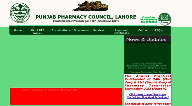 punjabpharmacycouncil.com