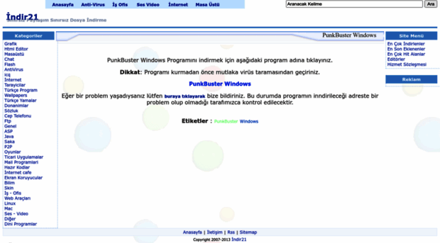 punkbuster-windows.indir21.com