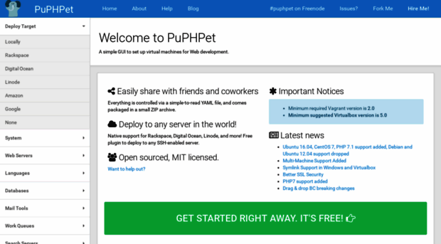 puphpet.com