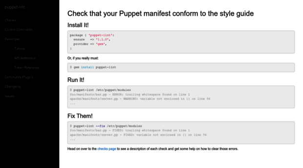 puppet-lint.com