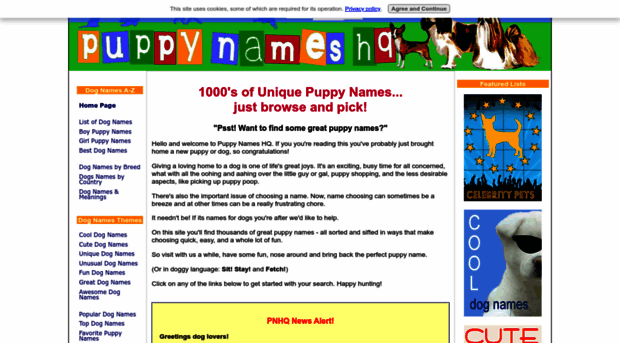 puppy-names-hq.com