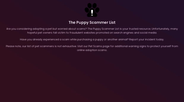 puppy-scammer-list.us