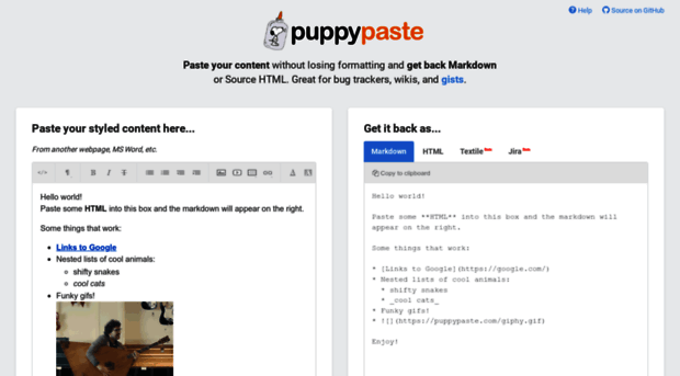 puppypaste.com