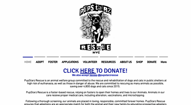 pupstarzrescue.org