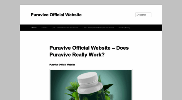 puraviveofficialwebsite.info