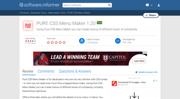 pure-css-menu-maker.software.informer.com
