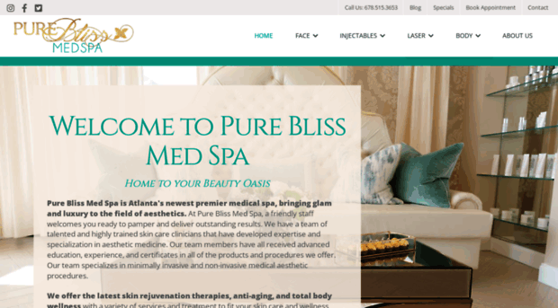 pureblissmedicalspa.com