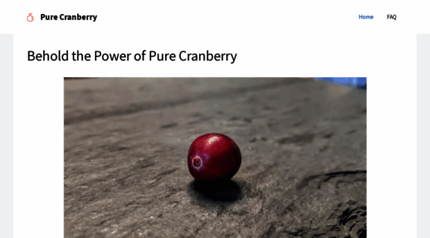 purecranberry.com