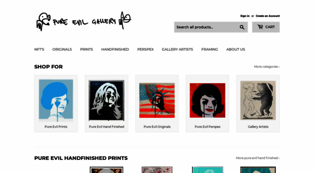 pureevilgallery.com